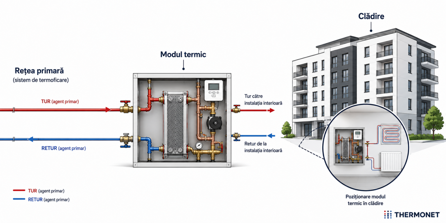 Conectare cu Modul Termic Thermonet